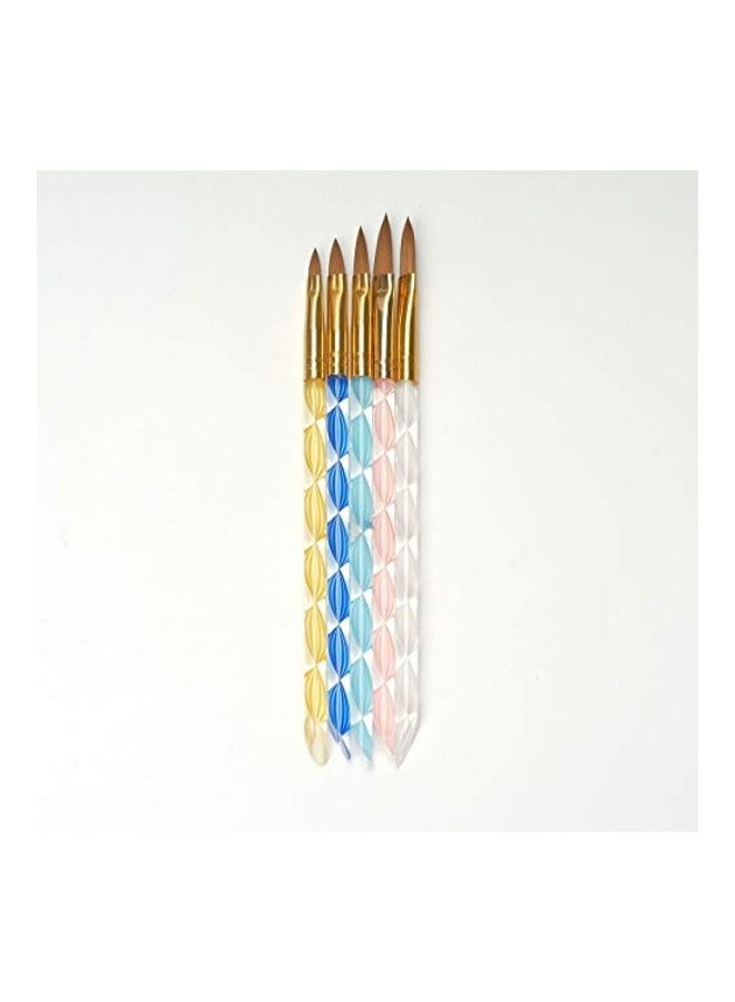Acrylic Nail Art Drawing Painting Brush Pen Set Multicolour - Image 4