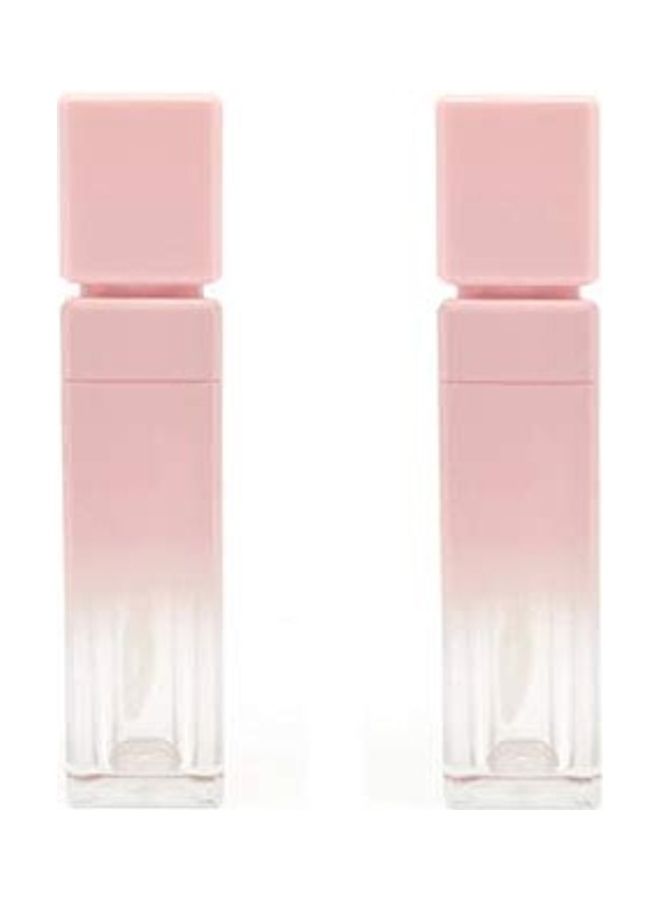 5-Piece 8ml Empty Refillable Lip Gloss Tube Pink - Image 2