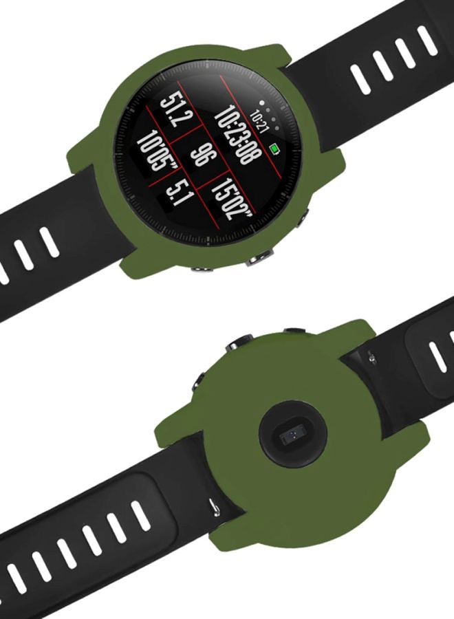 Amazfit Stratos Silicone Watch Case Army Green  - Image 3