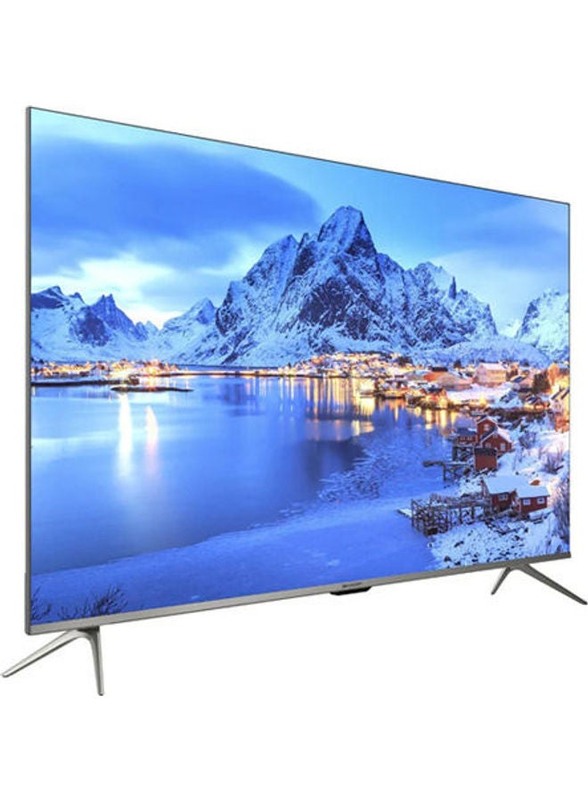 SHARP - 55 Inch 4K Frameless Smart Android TV  With Built-In Receiver 4T-C55DL6EX Silver - Image 1