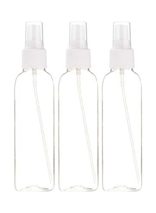 طقم زجاجات بخاخ فاين ميست مكون من 3 قطع أبيض/ شفاف - Image 1