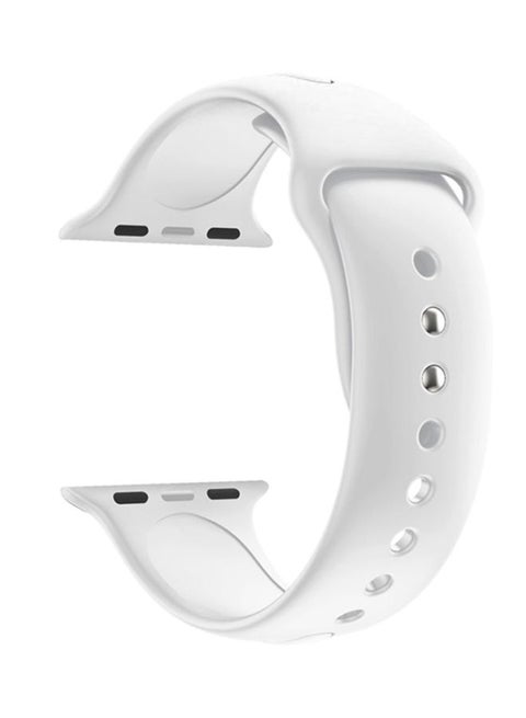 Silicone Replacement Band Strap For Apple Watch Series 4 40mm White
