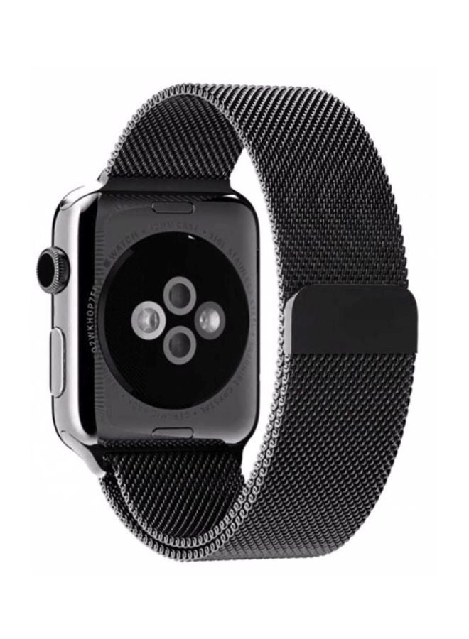 Jetech - Replacement Steel Band For Apple Watch 42mm Black - Image 1