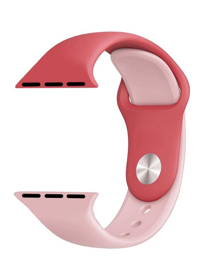 LNKOO Replacement Band For Apple Watch Series 1/2/3/4 38mm Red/Pink - Image 1