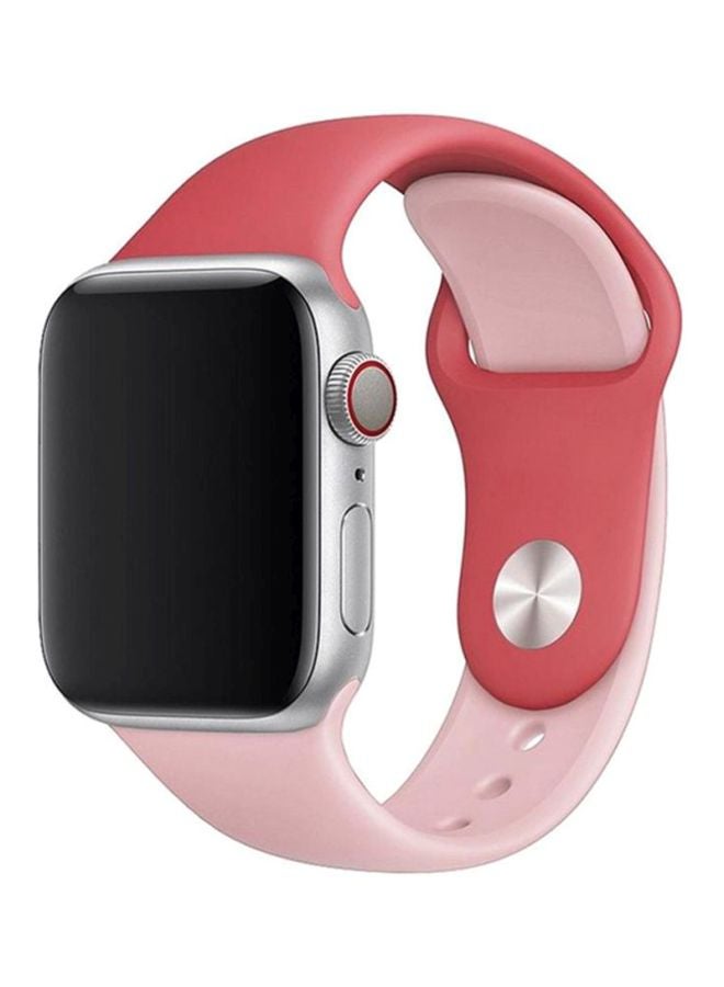 LNKOO Replacement Band For Apple Watch Series 1/2/3/4 38mm Red/Pink - Image 2