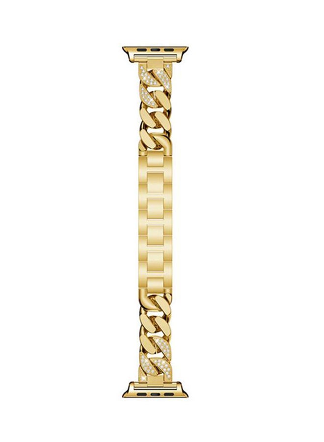 LNKOO Replacement Band For Apple Watch Series 1/2/3/4 38mm Gold  - Image 1