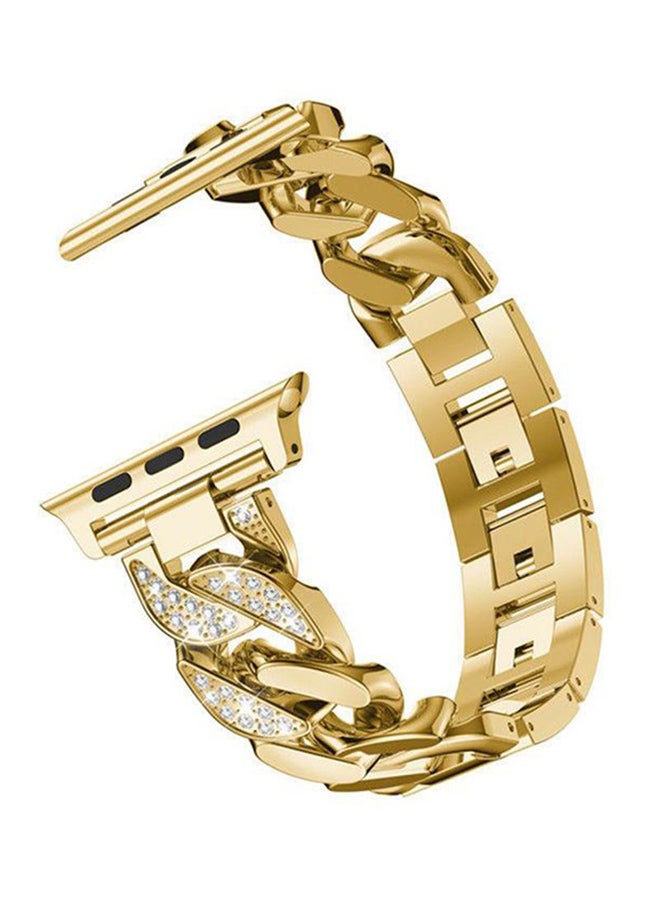 LNKOO Replacement Band For Apple Watch Series 1/2/3/4 38mm Gold  - Image 2