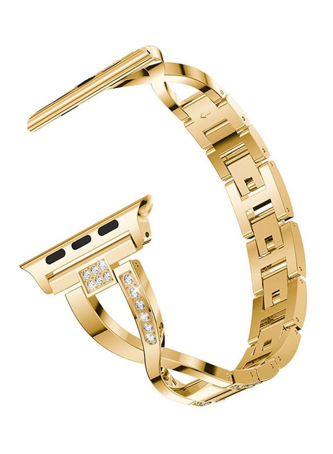 Voberry Replacement Strap Band For Apple Watch 4 40mm Gold - Image 2