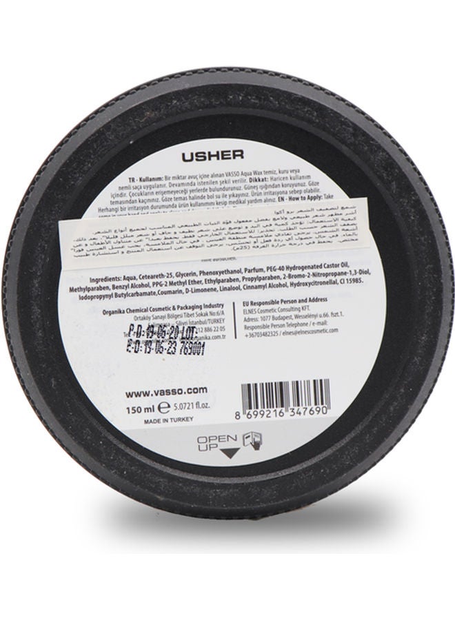 VASSO EVOLUTION - Pro Aqua Usher Hair Styling Wax 150ml - Image 1