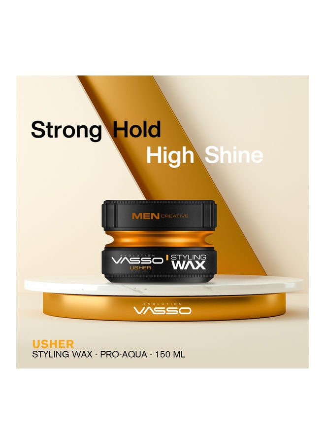 VASSO EVOLUTION - Pro Aqua Usher Hair Styling Wax 150ml - Image 1