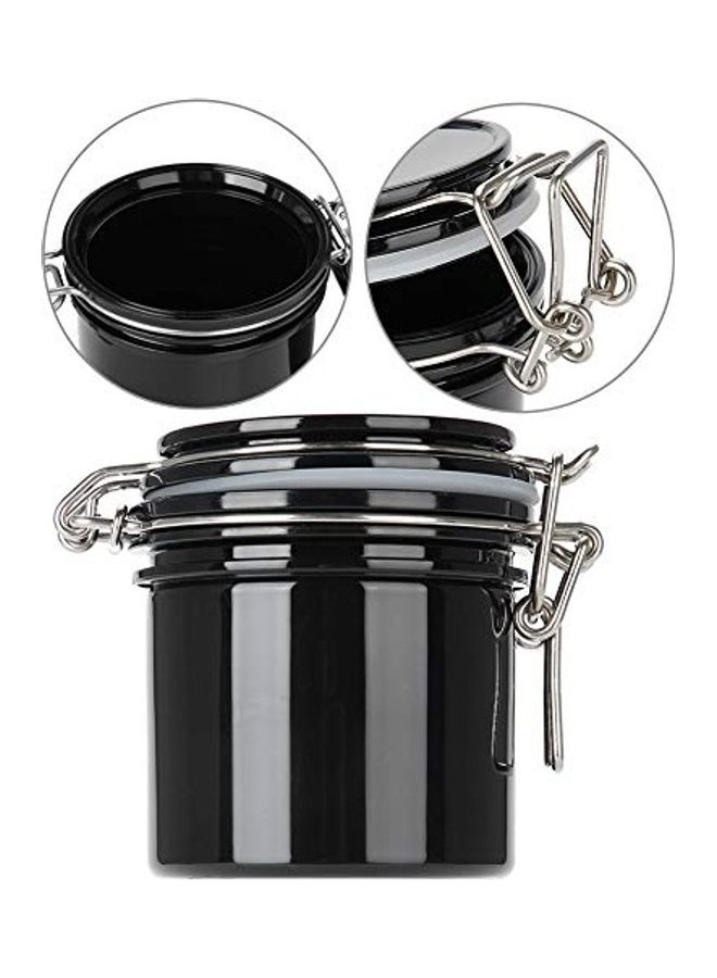 علبة تخزين لاصق لوصلات الرموش أسود/فضي - Image 2