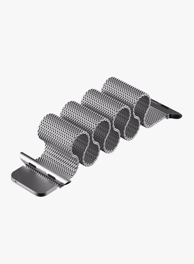 MARGOUN - Milanese Loop Stainless Steel Band for Apple Watch 42/44/45mm Silver - Image 1