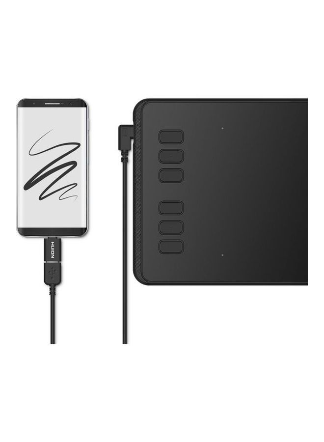 HUION - Inspiroy H640P Drawing Tablet Black - Image 1