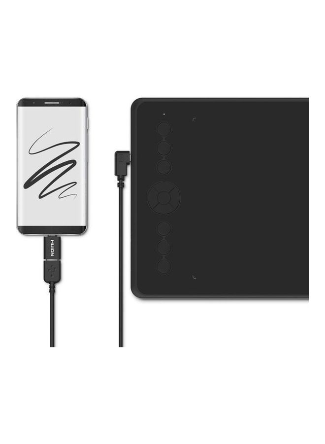 HUION - Inspiroy Ink H320M Dual Purpose Graphics Drawing Tablet Black - Image 1