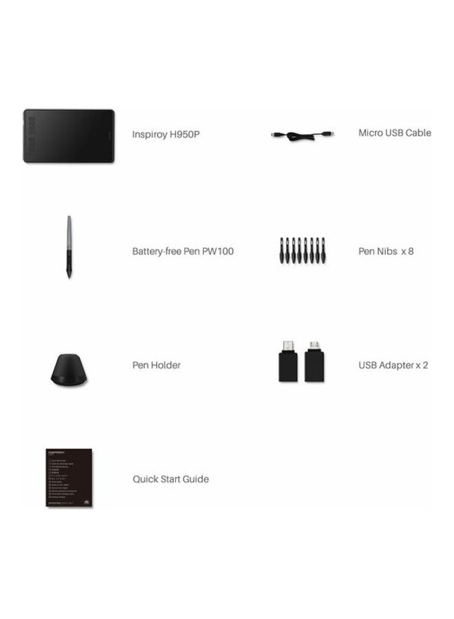 HUION INSPIROY H950P Drawing Tablet Black  - Image 2