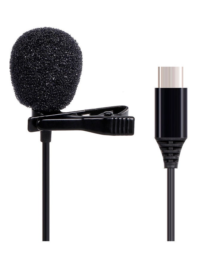 Type-C Lavalier Microphone Black - Image 1