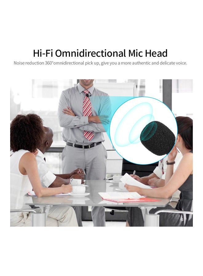 Type-C Lavalier Microphone Black - Image 2