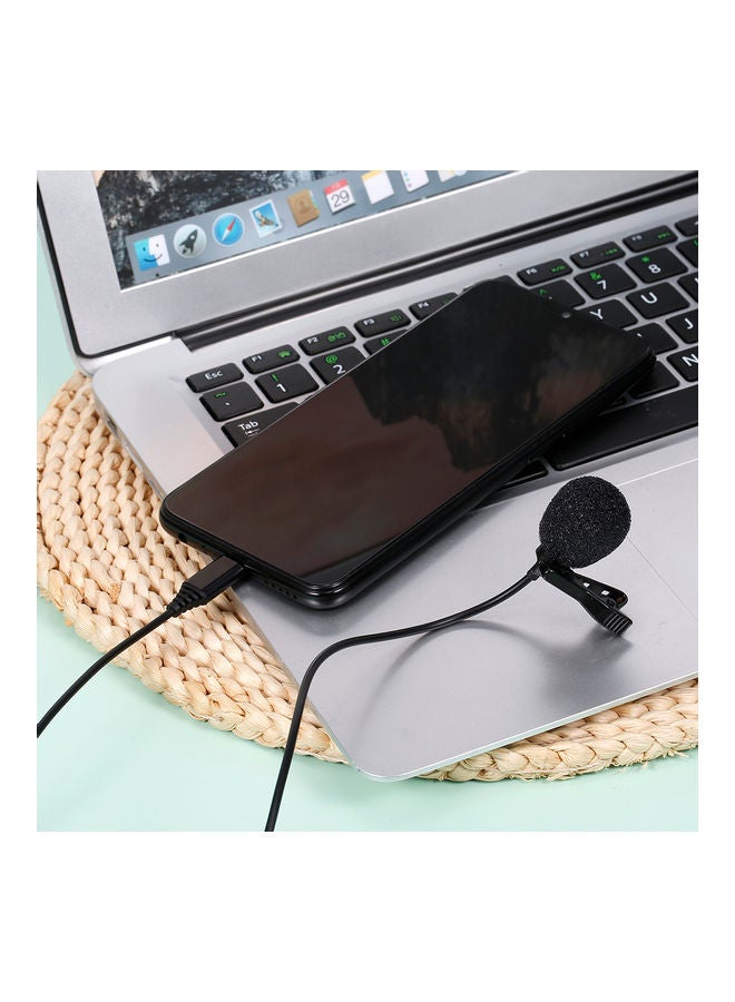 Type-C Lavalier Microphone Black - Image 3
