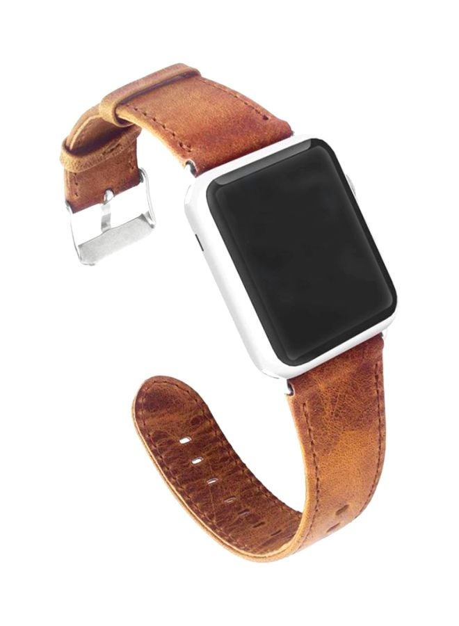 LNKOO Replacement Band For Apple Watch Series 1/2/3/4 38mm Brown  - Image 1