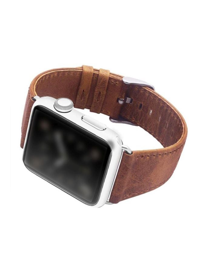 LNKOO Replacement Band For Apple Watch Series 1/2/3/4 38mm Brown  - Image 2