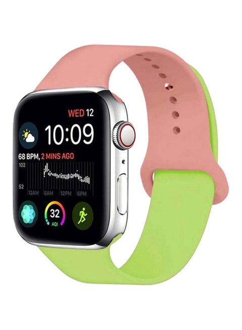 Henlein Series Replacement Band For Apple Watch 42/44 mm Green/Pink