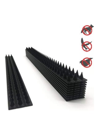 10-Piece Anti-Climbing Security Fence Spike Set Black 50x4.5x1.7cm - v1617189307/N45977571A_1