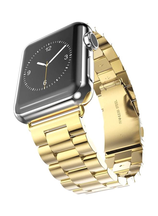 Stainless Steel Replacement Band for Apple Watch 38/40/41mm Gold