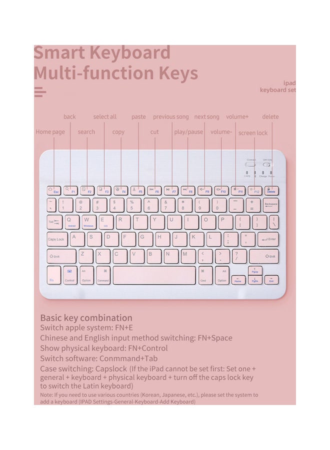 Generic Wireless Keyboard And Mouse Set White  - Image 4