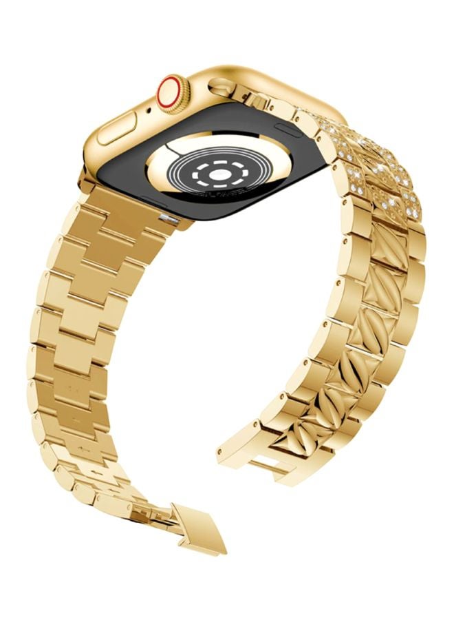 Voberry Replacement Band For Apple Watch Series 4 44mm Gold - Image 3