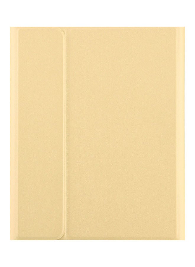 Bluetooth Keyboard With Protective Case Yellow - Image 3