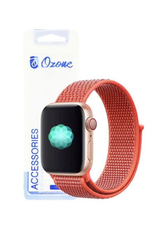 Ozone Replacement Band For Apple Watch Series 1/2/3/4 42mm/44mm Nectarine - Image 4