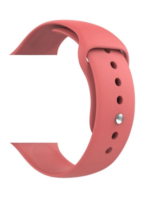 Apple Watch Band 42mm/44mm/45mm Silicone Sport Watch Strap Peach