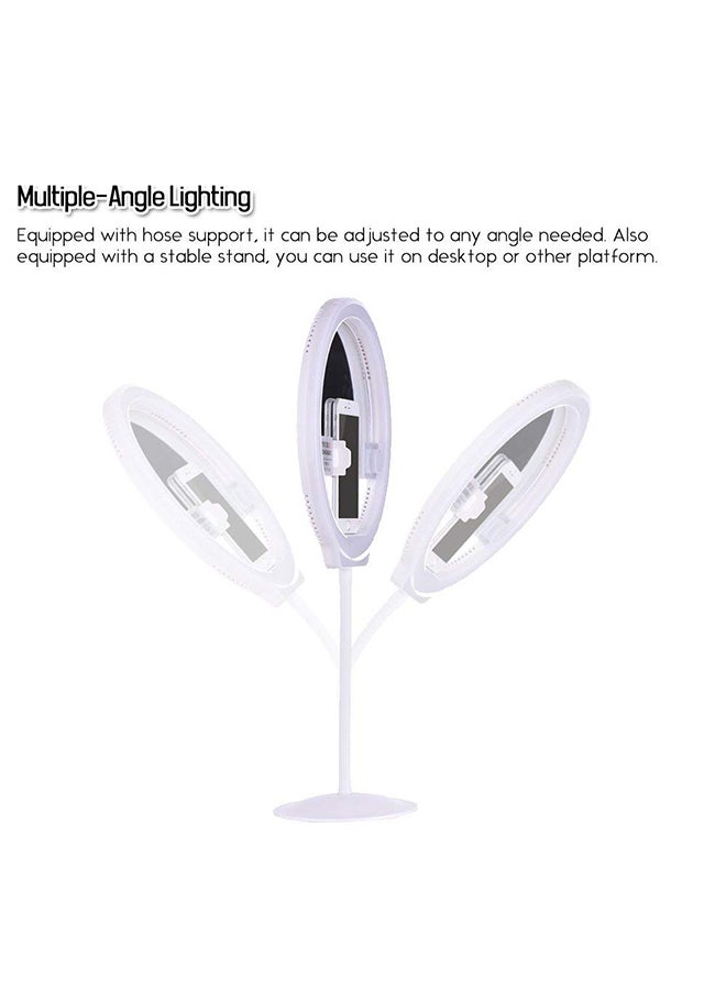 يونجنيو مصباح LED حلقي قابل للتعتيم لتصوير الفيديو طراز YN128II أبيض - Image 4
