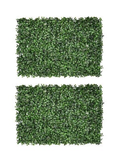 Generic 2-Piece Panels Artificial Hedge Fence Privacy Screen Lawn Green  - Image 1