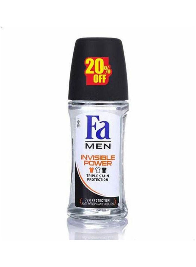 Invisible Power Antiperspirant Roll-On For Men 50ml