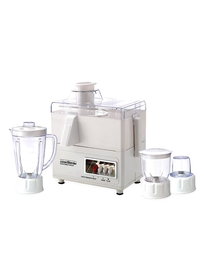 Flexy - 4-in-1 Food Processor Blender Mixer With Juicer Mincer & Mill 1.6 L 400.0 W FLJ275JM White - Image 1