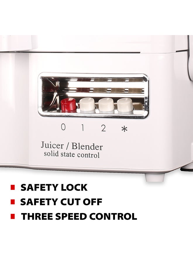 Flexy - 4-in-1 Food Processor Blender Mixer With Juicer Mincer & Mill 1.6 L 400.0 W FLJ275JM White - Image 1