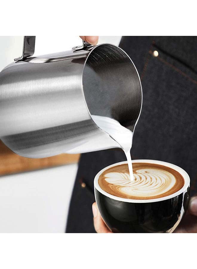 تراست إبريق قشدة من الستانلس ستيل فضي 10x9x8سم - Image 4