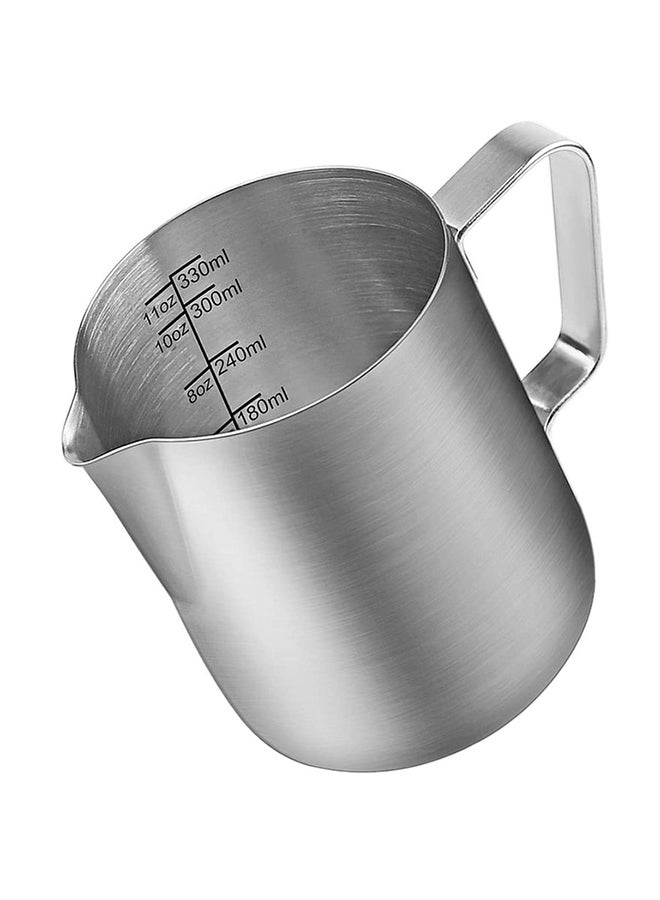 تراست إبريق قشدة من الستانلس ستيل فضي 10x9x8سم - Image 2