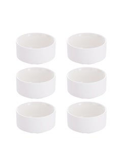 Dove 6-Piece Soup Bowls White 3.75inch  - Image 1