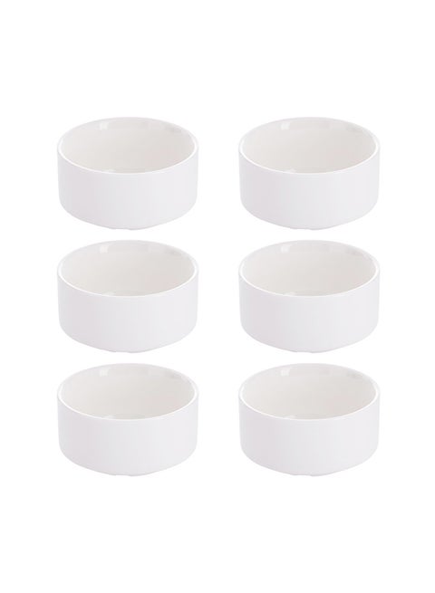 6-Piece Soup Bowls White 3.75inch