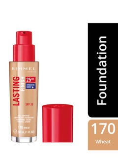 RIMMEL LONDON Lasting Finish 25HR Foundation, 30ml - 1 fl oz, 170 Wheat  - Image 3