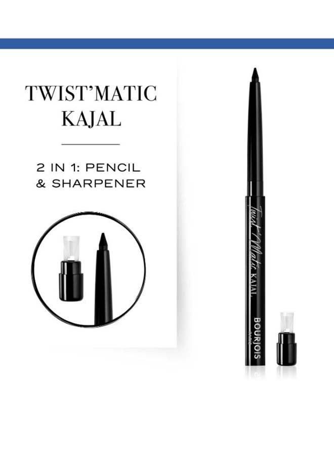 BOURJOIS PARIS - Pencil Kajal Twist Matic Eyeline 01 Char'kohl - Image 1