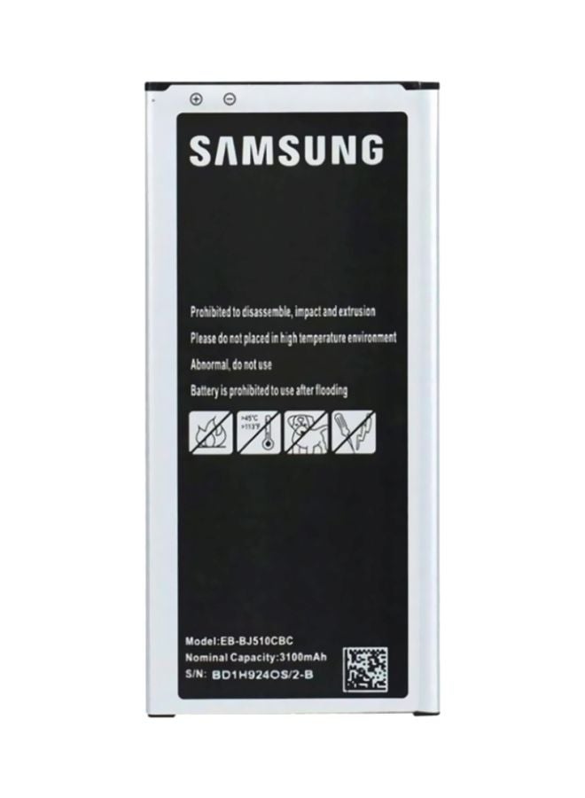 Samsung 3100.0 mAh EB-BJ510CBE Replacement Battery For Samsung Galaxy J510 (2016) Black/Silver