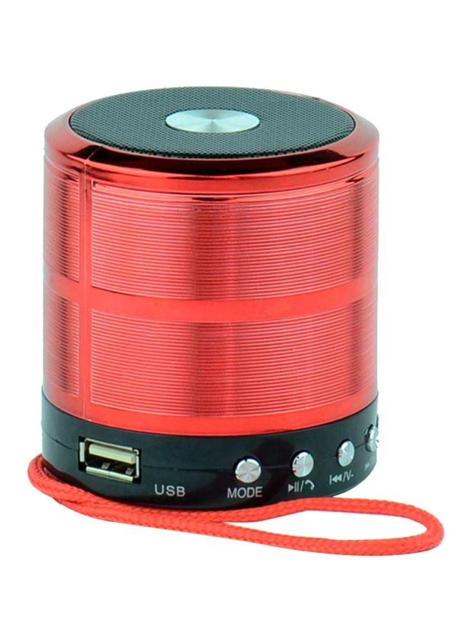 Bison Wireless Mini Speaker Red/Black  - Image 1