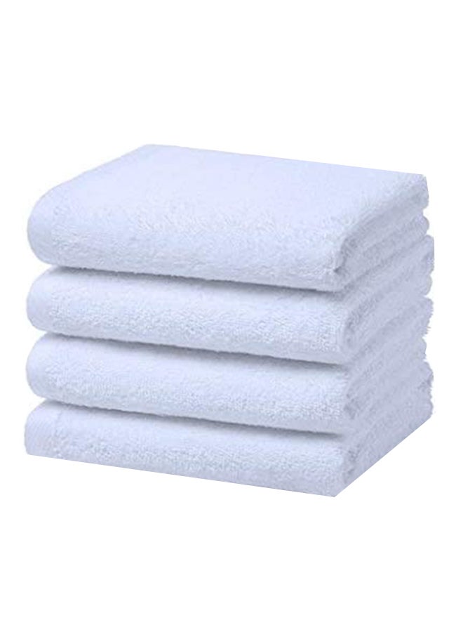 Pepperonz 4-Piece Eco Cotton Pool Towels White 90x180cm - Image 1