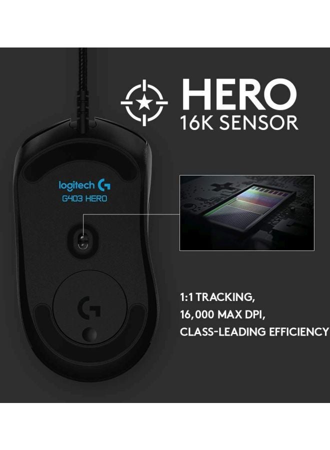 Logitech - G403 Hero Wired Gaming Mouse - Image 1