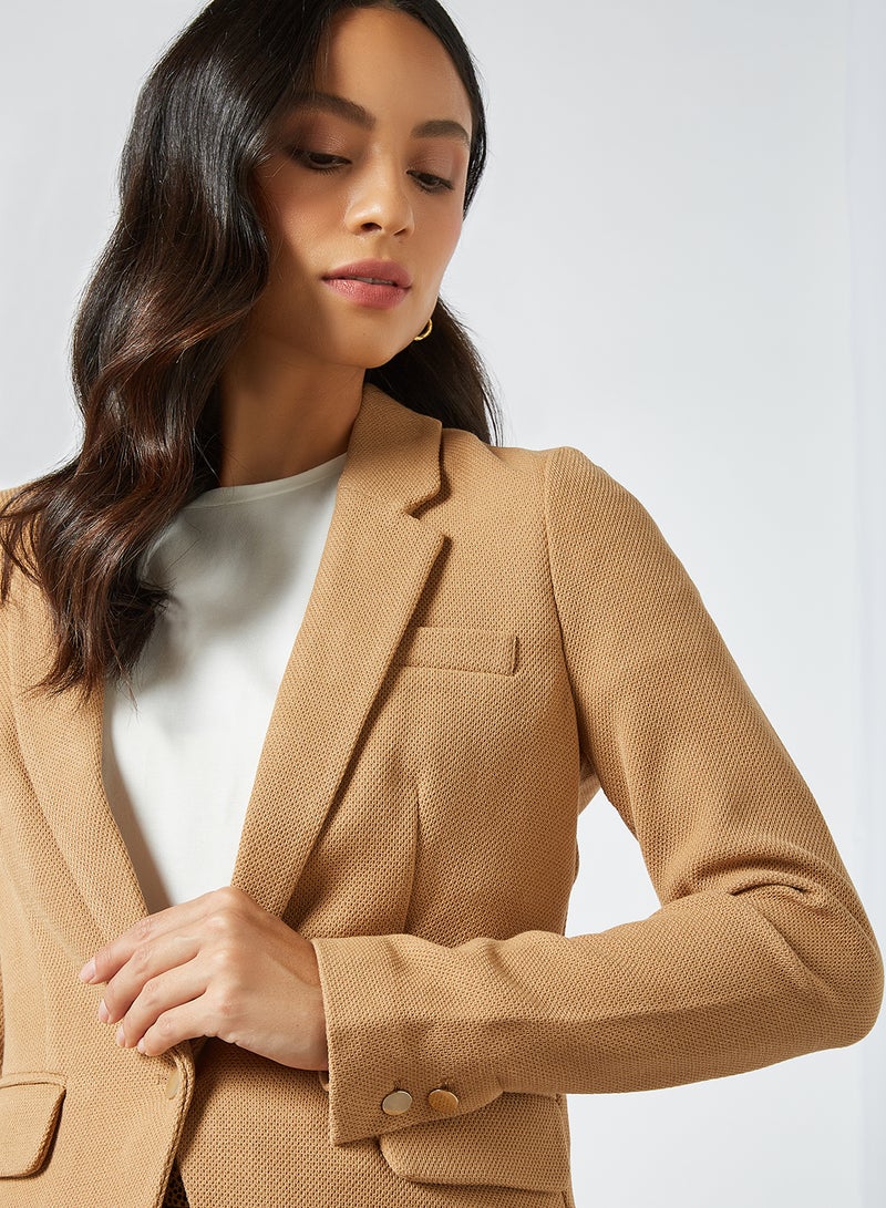 VERO MODA - Structured Blazer Tobacco Brown - Image 1