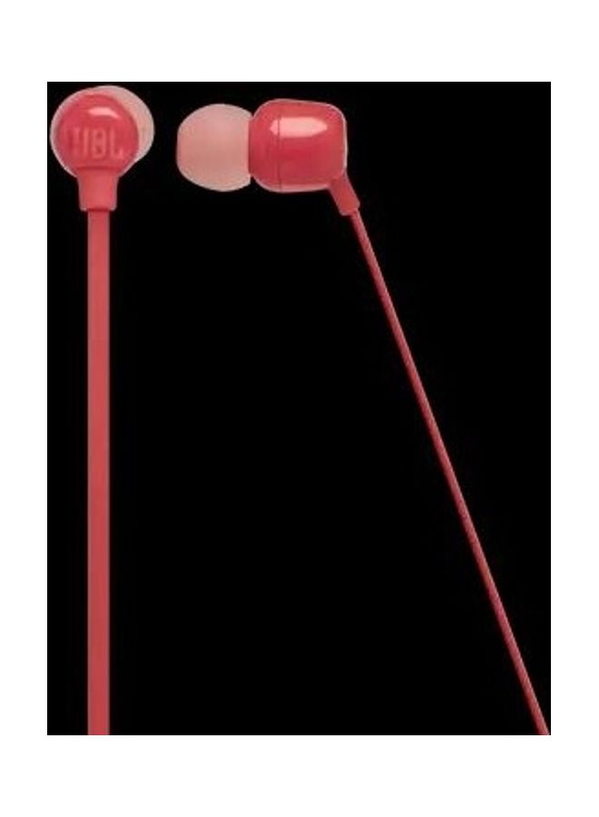 JBL Tune 115Bt Bluetooth In-Ear Headphones In-Ear Headset, Volume Control Red  - Image 2