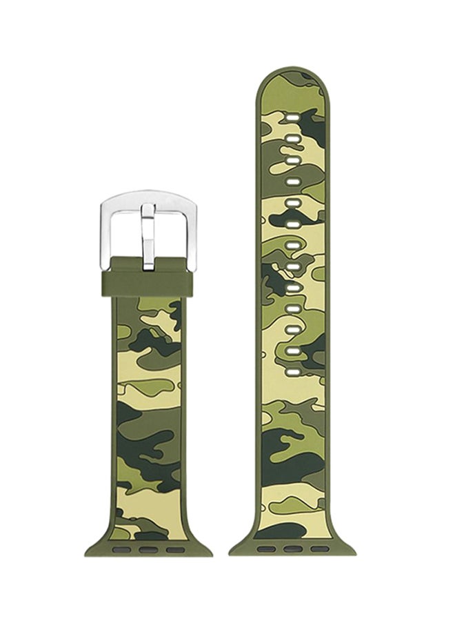 Voberry Replacement Sport Band For Apple Watch Series 4 44mm Camouflage - Image 1